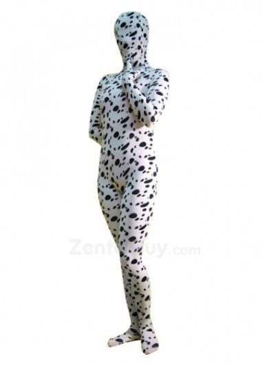 Fullbody Zentai Dalmatian Print Spandex lycra  Zentai Suit