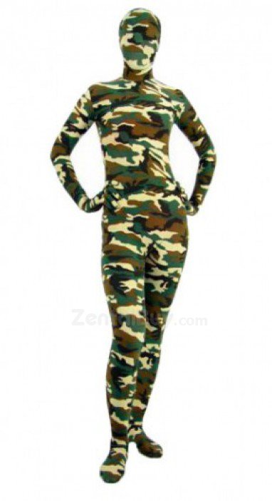 Fullbody Zentai Desert Camouflage Pattern Zentai suit