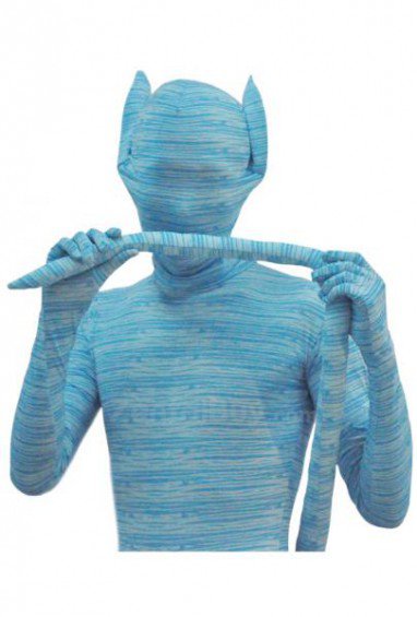 Animal Style Blue Lycra Spandex lycra Zentai Suit