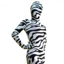 Fullbody Zentai Zebra Pattern Spandex lycra  Zentai Suit