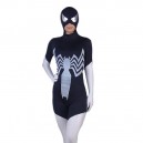 Supply Black and White Lycra Spandex lycra Spiderman  Zentai Costume