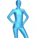 Supply Cheap Unicolor Fullbody Zentai Blue Lycra Spandex lycra Unisex Suit