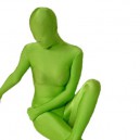 Unicolor Fullbody Zentai Apple Green Lycra Spandex lycra Zentai Suit