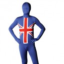 Supply England Flag Pattern Unisex Lycra Zentai Suit