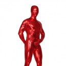 Supply Perfect Red Shiny Catsuit Metallic Party Catsuit Unisex Suit