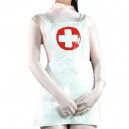 Supply White Sexy Nurse PVC Apron