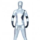 Supply The Silver Surfer Shiny Catsuit Metallic Party Catsuit Super Hero Costume