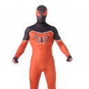 Supply Orange and Black Spiderman Super Hero Halloween Fullbody Zentai Spandex lycra Holiday Party Unisex Lycra Morph lycra Zentai Suit