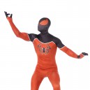 Orange and Black Spiderman Super Hero Halloween Fullbody Zentai Spandex lycra Holiday Party Unisex Lycra Morph lycra Zentai Suit