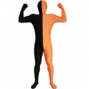 Supply Black and Orange Split Halloween Holiday Party Cosplay Unisex Lycra Spandex lycra Zentai Suit