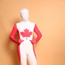 Supply Canada Maple National Flag Fullbody Zentai Halloween Spandex lycra Holiday Party Unisex Cosplay Zentai Suit