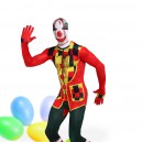 Supply Colorful Clown Fullbody Zentai Halloween Spandex lycra Holiday Party Unisex Cosplay Zentai Suit