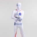 Halloween Nasa Astronaut Unisex Fullbody Zentai Spandex lycra Holiday Party Unisex Cosplay Zentai Suit