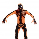 Supply Orange Skull Fullbody Zentai Halloween Spandex lycra Holiday Party Unisex Cosplay Zentai Suit