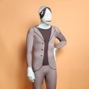 Supply Silver Grey Fullbody Zentai Halloween Spandex lycra Holiday Party Unisex Cosplay Zentai Suit