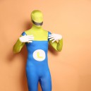 Yellow and Blue Big Beard Digital Fullbody Zentai Halloween Spandex lycra Holiday Party Unisex Cosplay Zentai Suit