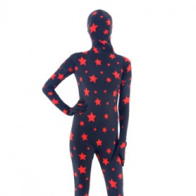 Red Star Lycra Spandex lycra Unisex Suit