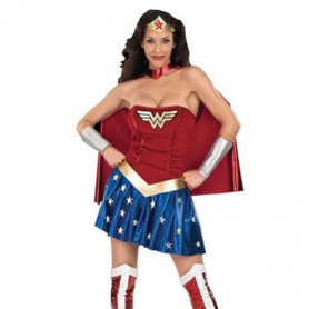 Beautiful Wonder Woman Diana Lycra Shiny Catsuit Metallic Party Catsuit Super Hero
