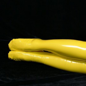 ZENTAI Yellow PVC Stockings