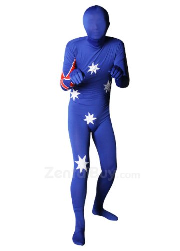 Pattern Of Australian Flag Lycra Spandex lycra Unisex Suit