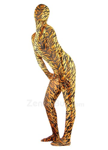Sexy Tiger Pattern Lycra Spandex lycra Female Zentai Suit
