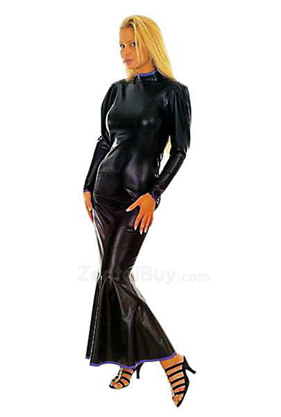 Black Mermaid PVC Dress